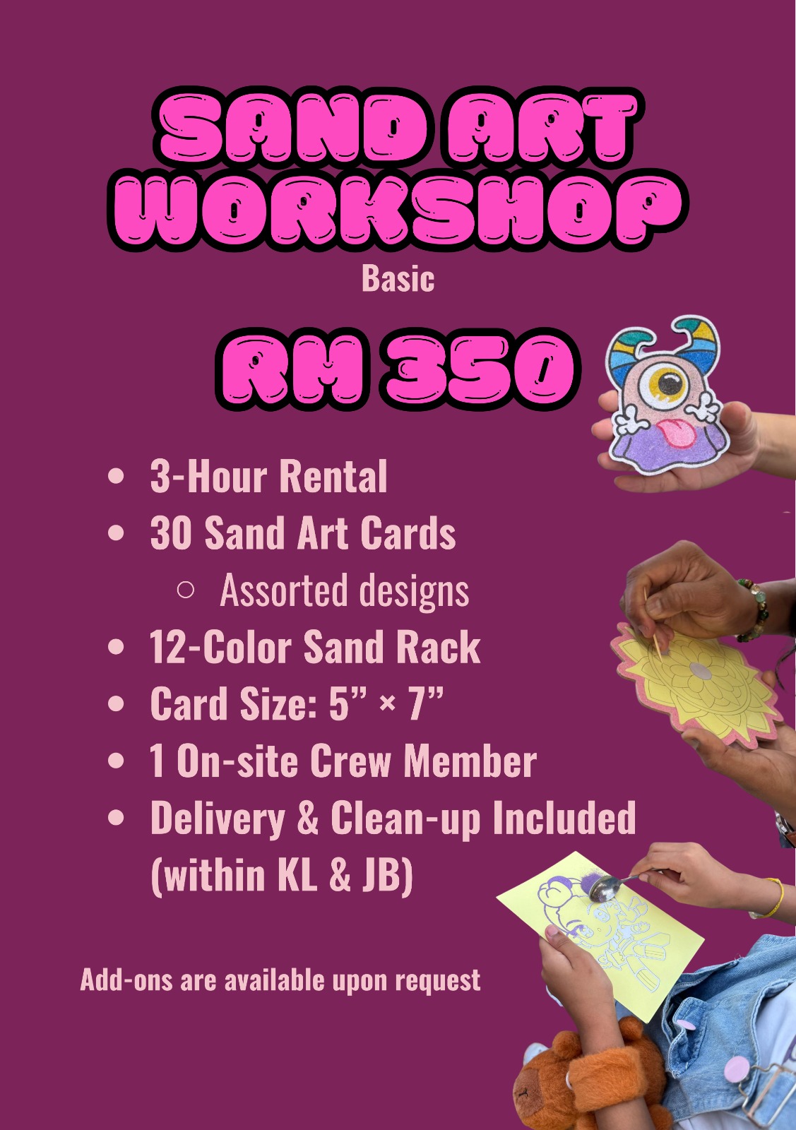 Sand Art Workshop Poster 1